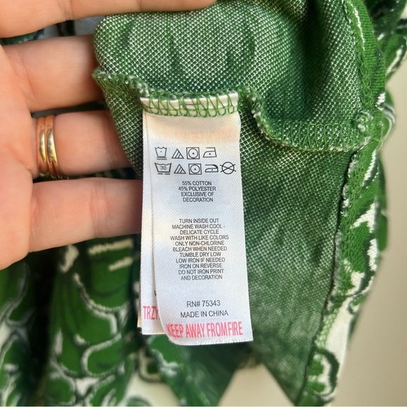 Tahari Green & White Kids Sleeveless Sundress - US 7 - Picture 8 of 9